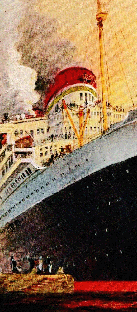 un'immagine del REX, famoso transatlantico del XX secolo